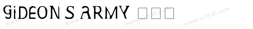 Gideon’s Army字体转换